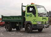 A Barneys Fencing & Landscape Supplies tipper truck