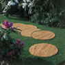 Circular Stepping Stones and Pathwinders in Burnt Sienna